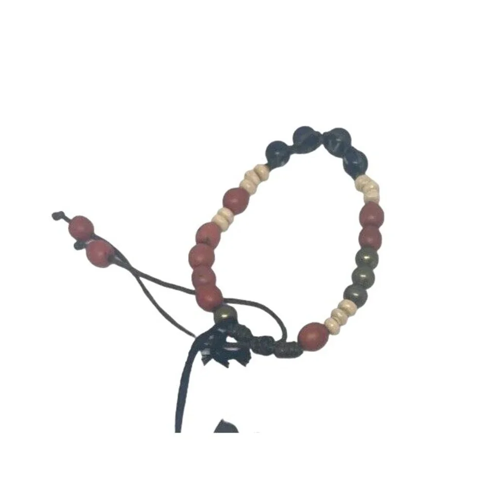 NWT Artisan bracelet Love is Project Handmade Beaded Boho adjustable nature